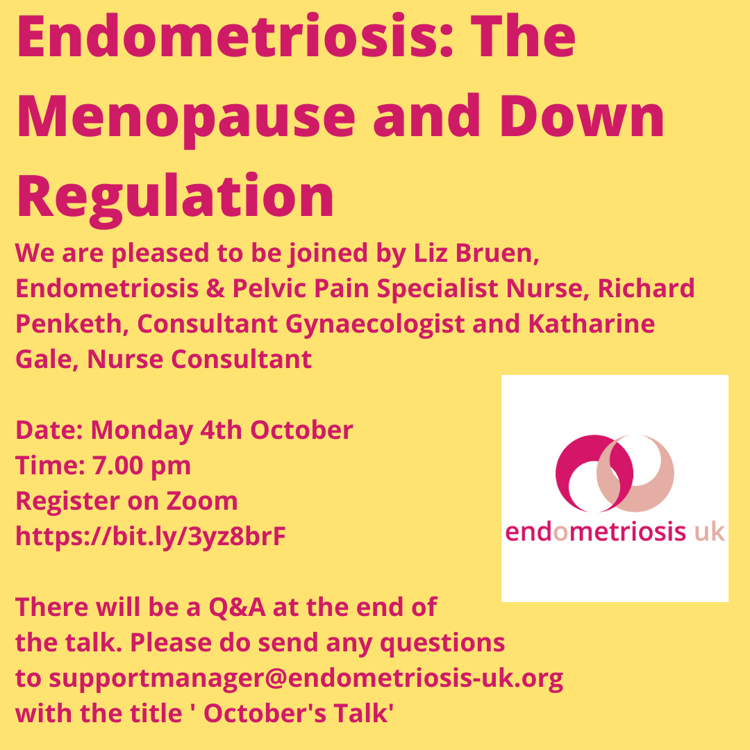Endometriosis The Menopause and Down Regulation Endometriosis UK